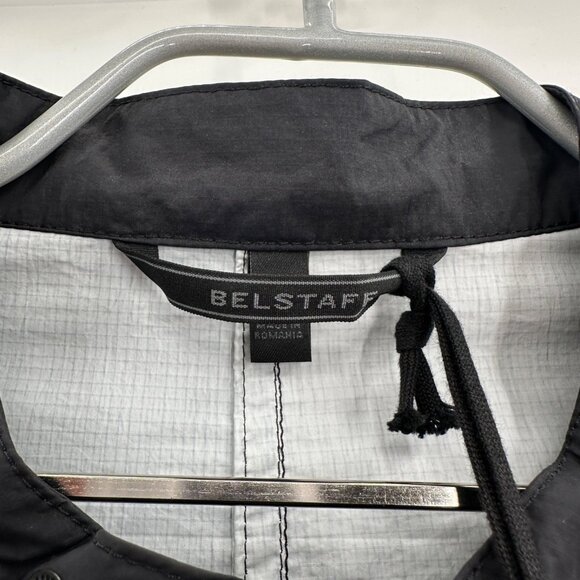 Belstaff Black Samford Blouson Full Zip Ripstop Jacket size 48 Men’s Biker Style - Picture 8 of 16